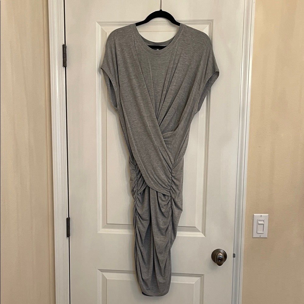 FRAME brand new with tags never worn. Elegant Gray Draped Women's Dress